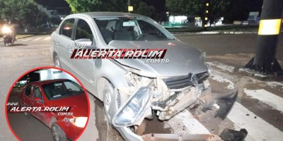 Colisão entre dois veículos ocorreu em cruzamento com semáforo que apresentava problemas em Rolim de Moura - Vídeo
