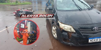 Segundo acidente de trânsito do dia deixou mulher ferida em Rolim de Moura