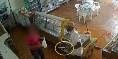 Ladrão armado com faca efetuou roubo em padaria de Pimenta Bueno