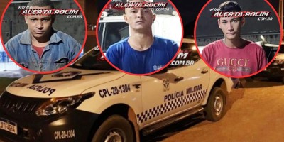 Velhos conhecidos da PM de Rolim de Moura foram presos em Alto Alegre enquanto furtavam fiação de iluminação pública