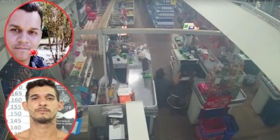 Cabo da PM morreu e bandido foi baleado durante roubo em comércio nesta noite em RO - Veja o vídeo