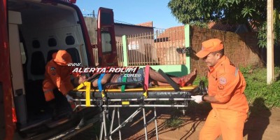 Tentativa de homicídio a golpes de faca foi registrada neste domingo no bairro Cidade Alta em Rolim de Moura 