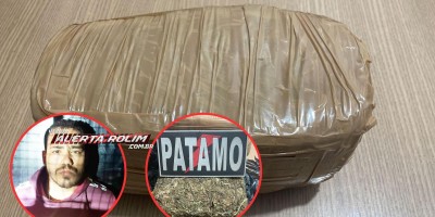 Após tentar fuga de moto e se esconder em pastagem, individuo acabou preso pela Polícia Militar com quase 04 kg de droga em Rolim de Moura 