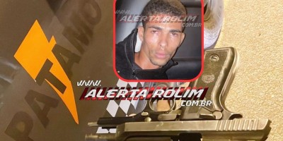 Ao tentar fuga do PATAMO, indivíduo foi preso com pistola .40 em Rolim de Moura