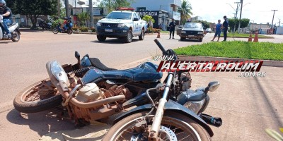 Primeiro acidente de trânsito desta sexta-feira foi registrado na Avenida Norte Sul em Rolim de Moura