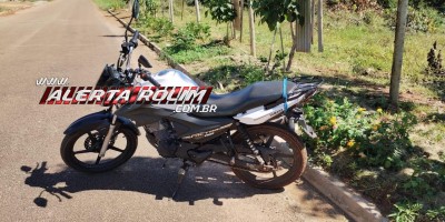 Após denúncia, Polícia Militar localizou moto que foi furtada no mês de abril em Rolim de Moura 