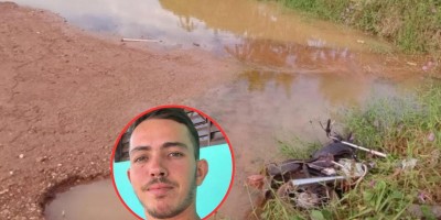 Rapaz de 21 anos foi encontrado morto ao lado de moto em igarapé de Pimenta Bueno 