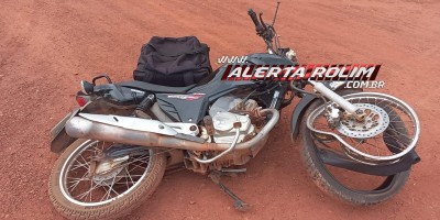 Delivery foi socorrido pelos bombeiros após colisão com caminhão da Seagri no bairro Olímpico em Rolim de Moura