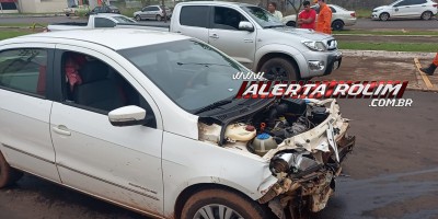 Quarto acidente desta terça-feira envolveu Voyage e Hilux também ocorreu no Centro de Rolim de Moura