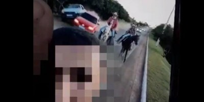 Vídeo flagrou colisão e carro capotando na RO-489 em São Felipe