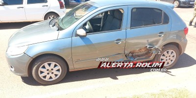 Colisão entre dois carros foi registrada nesta quinta-feira em Rolim de Moura