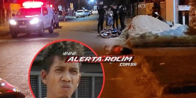 ATUALIZADA- Homem assassinado nesta noite é ex-presidiário que cumpriu pena por matar casal a facadas no bairro Cidade Alta em Rolim de Moura  