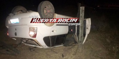 Motorista capotou carro na RO 010 em Novo Horizonte do Oeste