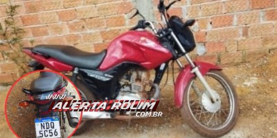 Ladrão roubou moto nesta tarde em frente de residência em Rolim de Moura