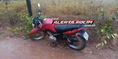 Através de denúncia, PM recuperou moto que foi roubada ontem em Rolim de Moura