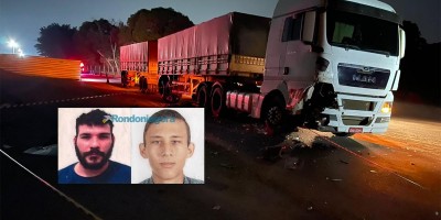 Jovens morrem após colisão de moto contra carreta, em RO