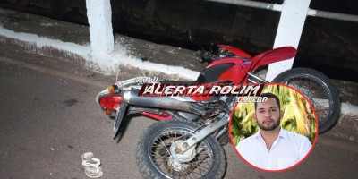 ATUALIZADA - Identificado motociclista que morreu nesta noite no Centro de Rolim de Moura