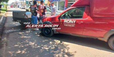 Motorista passou mal e atingiu outro carro no Centro de Rolim de Moura 