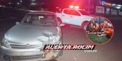 Motociclista sofreu fratura na perna ao ser atingido por carro em Rolim de Moura 