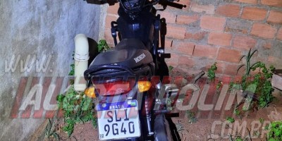 Moto que foi furtada em Nova Brasilândia foi recuperada pela PM de Rolim de Moura 