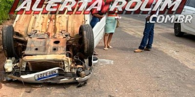 AGORA - Mais um capotamento foi registrado na RO 383, em Santa Luzia do Oeste