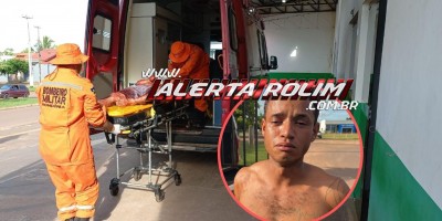 Após discussão, homem tentou matar desafeto a golpes de cutelo, em Rolim de Moura; PM agiu rápido e prendeu autor logo em seguida