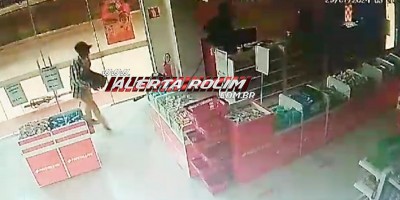 Ladrões furtam dinheiro em farmácia durante a madrugada em Rolim de Moura - Veja o vídeo