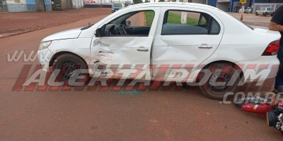 Acidente de trânsito deixou uma pessoa ferida neste sábado, em Rolim de Moura 