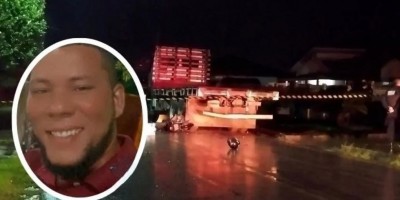 Delivery morreu ao bater em traseira de caminhão estacionado, em Espigão do Oeste