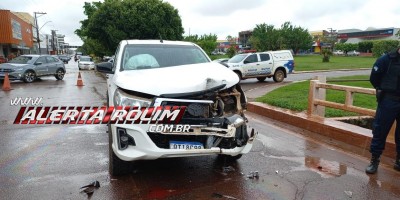 PM registrou colisão traseira nesta manhã no Centro de Rolim de Moura