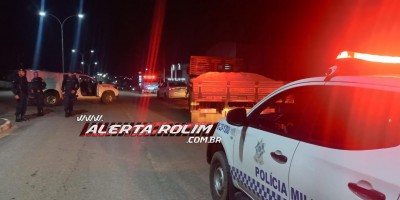 Ladrão furtou caminhão em Migrantinópolis para trocar em drogas na boca de fumo de Nova Brasilândia, mas acabou preso pela PM