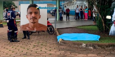Homem baleado morreu em frente a hospital, em RO