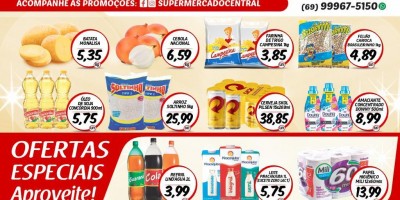Promoção Supermercado Central, em Rolim de Moura 