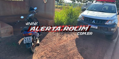 PM de Nova Estrela recuperou moto que foi furtada em Pimenta Bueno