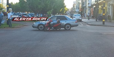 Acidente de trânsito foi registrado pela PM nessa tarde, em Rolim de Moura