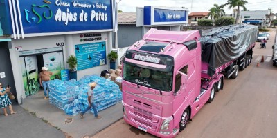 Campanha da clínica veterinária Anjos de Patas de Rolim de Moura arrecadou uma carreta e um caminhão em doações para vítimas das chuvas do Rio Grande do Sul