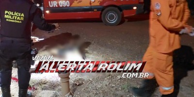 URGENTE – Homem foi assassinado nessa noite de sábado, em Rolim de Moura 