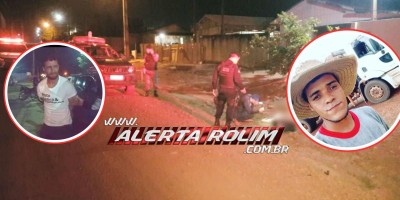 Identificado jovem morto a facadas em Rolim de Moura; um dos autores do crime foi preso pela PM logo em seguida