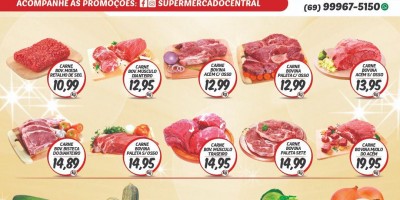 Promoção do supermercado central de Rolim de Moura