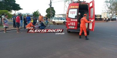 Quarto acidente de trânsito do dia mobilizou bombeiros e PM, em Rolim de Moura
