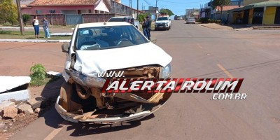 Segundo acidente do dia foi envolveu veículo da Secretaria de Educação de Alto Alegre e S10, em Rolim de Moura
