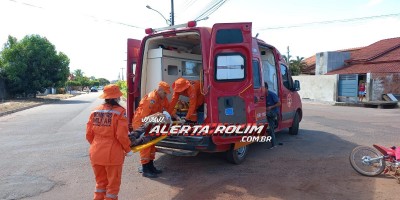 Grave acidente envolvendo duas motos foi registrado nessa tarde no Boa Esperança, em Rolim de Moura