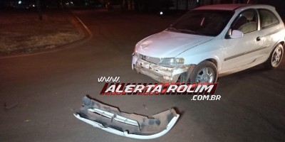 Segundo acidente do dia também envolveu carro e moto e deixou mulher ferida, em Rolim de Moura
