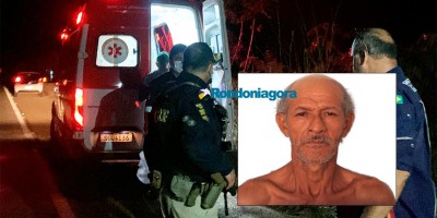 Idoso morreu atropelado na BR-364, em RO