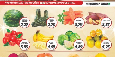 Promoção do supermercado Central em Rolim de Moura