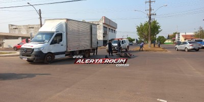 Acidente de trânsito foi registrado nessa manhã, em Rolim de Moura