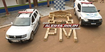 Polícia Militar apreendeu mais de 800 kg de maconha nessa quinta-feira, em Costa Marques