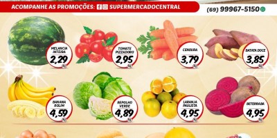 Promoção Supermercado Central, em Rolim de Moura 