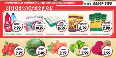 Promoção Supermercado Central, em Rolim de Moura 