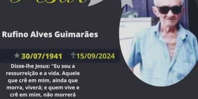 Nota de Pesar: Rufino Alves Guimarães